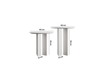 Glenure Soffbord 40 cm - Vit - Möbler - Bord & matgrupp - Soffbord