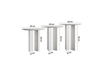 Glenure Soffbord 40 cm - Vit - Möbler - Bord & matgrupp - Soffbord