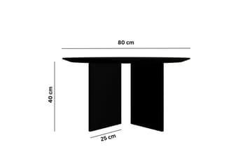 Glenure Soffbord 80 cm - Svart - Möbler - Bord & matgrupp - Soffbord
