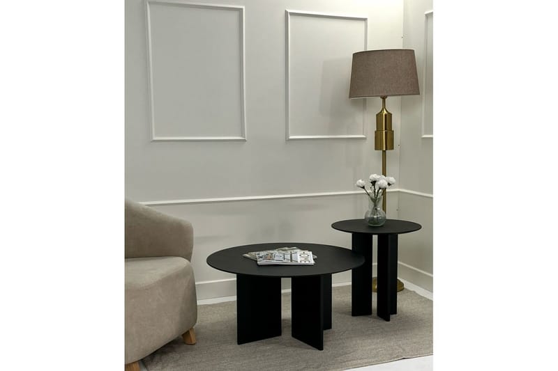 Glenure Soffbord 80 cm - Svart - Möbler - Bord & matgrupp - Soffbord