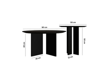 Glenure Soffbord 80 cm - Svart - Möbler - Bord & matgrupp - Soffbord