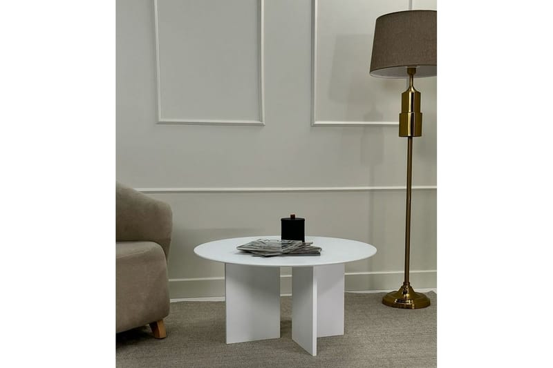 Glenure Soffbord 80 cm - Vit - Möbler - Bord & matgrupp - Soffbord