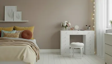 Glow Stort sminkbord utan spegel - Förvaring med lådor 120 cm - Vit - Möbler - Bord & matgrupp - Sminkbord & toalettbord