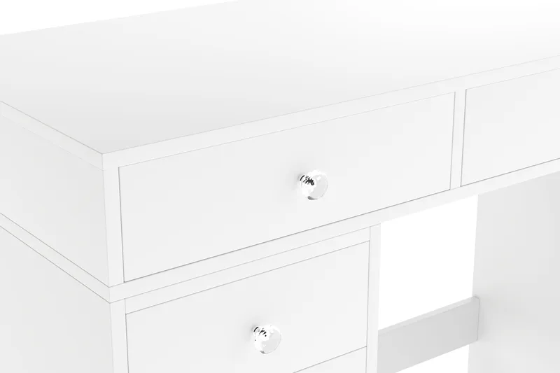 Glow Stort sminkbord utan spegel - Förvaring med lådor 120 cm - Vit - Möbler - Bord & matgrupp - Sminkbord & toalettbord