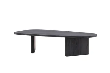 Grönvik Ovalt Soffbord 130x65 cm i Målat Trä - Svart - Möbler - Bord & matgrupp - Soffbord
