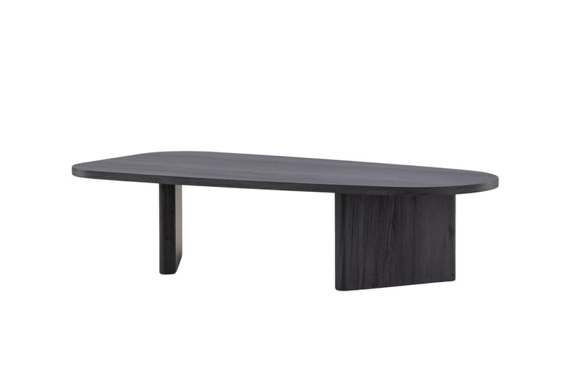 Grönvik Ovalt Soffbord 130x65 cm i Målat Trä - Svart - Möbler - Bord & matgrupp - Soffbord