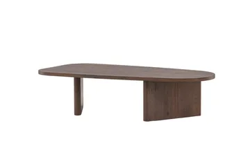 Grönvik Ovalt Soffbord 130x65 cm - Mörkbrunt / Valnöt / Trä - Möbler - Bord & matgrupp - Soffbord