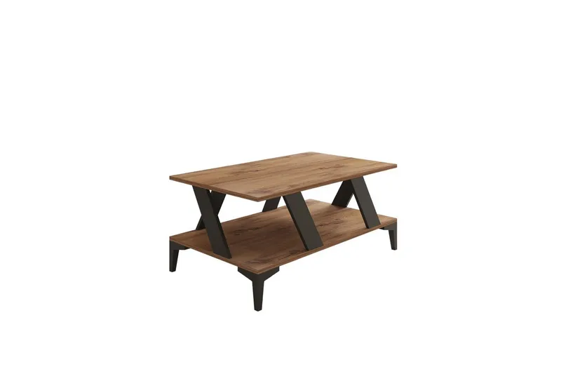 Gralen Soffbord 100 cm, Antracit/Natur