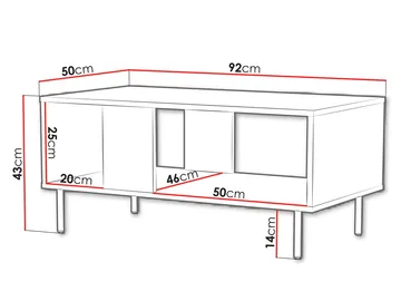 Granica Soffbord 92 cm - beige - Möbler - Bord & matgrupp - Soffbord