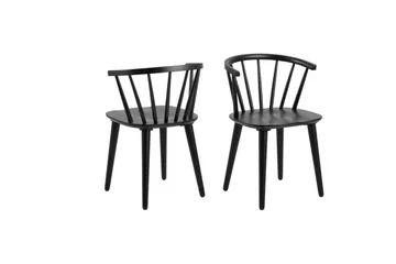 Grasonville Förlängningsbar Matgrupp 115-154 cm + 4 st Matstolar - Svart - Möbler - Bord & matgrupp - Matgrupp