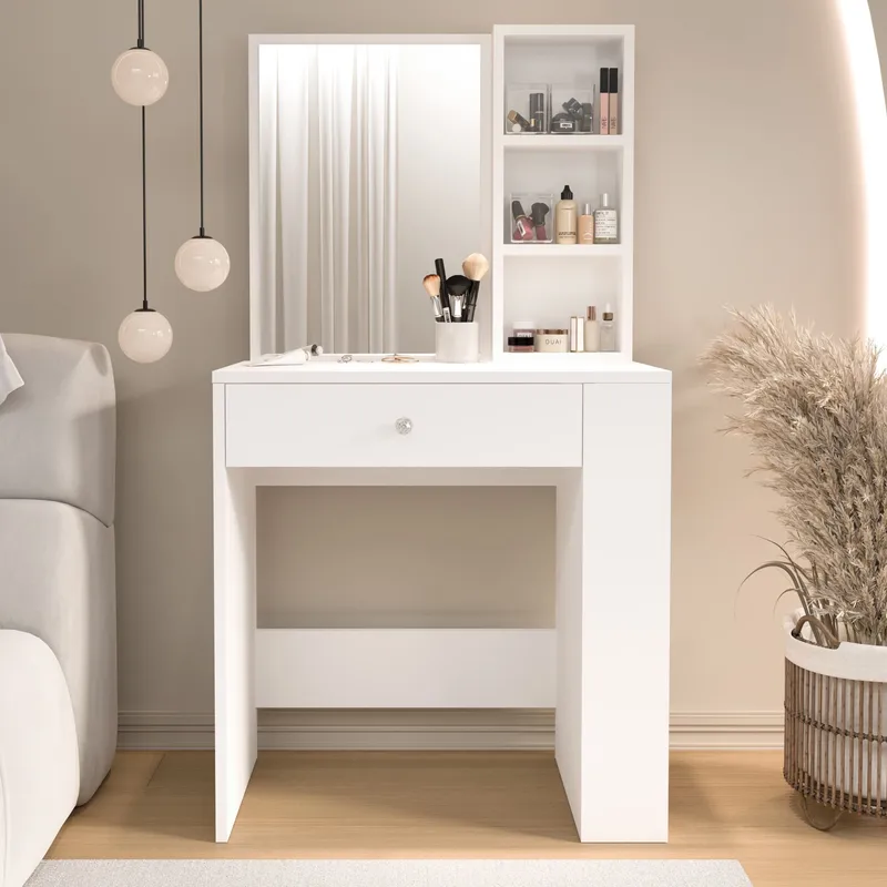 Gravo Sminkbord 69,4x135x40 cm - Vit - Möbler - Bord & matgrupp - Sminkbord & toalettbord