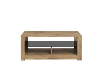 Griselda 90 cm Rektangulärt Soffbord med Hylla i Ek - Brun - Möbler - Bord & matgrupp - Soffbord