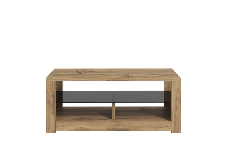 Griselda 90 cm Rektangulärt Soffbord med Hylla i Ek - Brun - Möbler - Bord & matgrupp - Soffbord