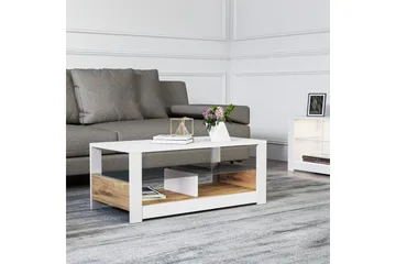 Griselda Soffbord 90 cm - Vit/Ek - Möbler - Bord & matgrupp - Soffbord