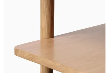 Grumio Rektangulärt Soffbord 120 cm med Hylla i Massivt Trä och Träfanér - Beige - Möbler - Bord & matgrupp - Soffbord