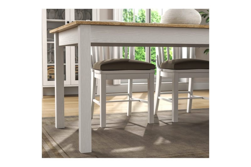 Gulbahar Matbord 180 cm Rektangulär - Natur/Vit - Möbler - Bord & matgrupp - Matbord & köksbord