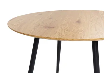 Habbe Matbord 100 cm Rund - Ljusbrun/Svart - Möbler - Bord & matgrupp - Matbord & köksbord