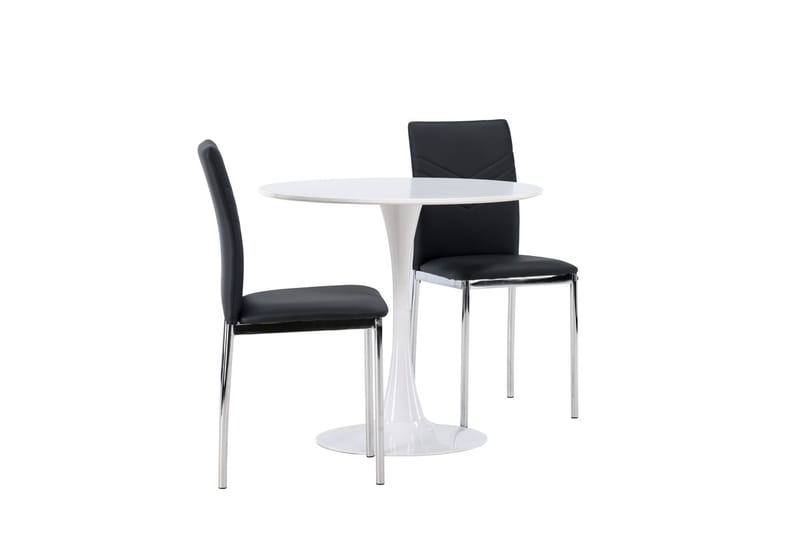 Hamden Matbord 80 cm med 2 Lily Matstol - Möbler - Bord & matgrupp - Matgrupp