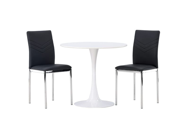 Hamden Matbord 80 cm med 2 Lily Matstol - Möbler - Bord & matgrupp - Matgrupp