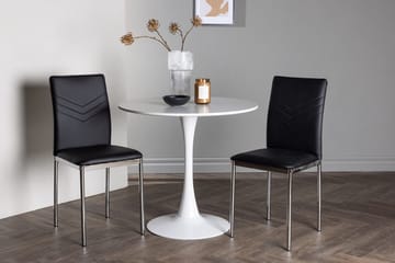 Hamden Matbord 80 cm med 2 Lily Matstol - Möbler - Bord & matgrupp - Matgrupp