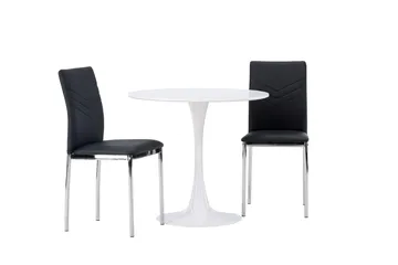 Hamden Matbord 80 cm med 2 Lily Matstol - Möbler - Bord & matgrupp - Matgrupp