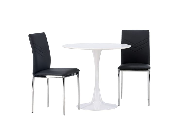 Hamden Matbord 80 cm med 2 Lily Matstol - Möbler - Bord & matgrupp - Matgrupp