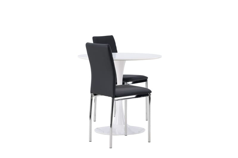 Hamden Matbord 80 cm med 2 Lily Matstol - Möbler - Bord & matgrupp - Matgrupp