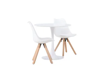 Hamden Matbord 80 cm med 2 Zeno Matstol - Möbler - Bord & matgrupp - Matgrupp