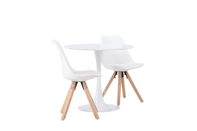 Hamden Matbord 80 cm med 2 Zeno Matstol - Möbler - Bord & matgrupp - Matgrupp