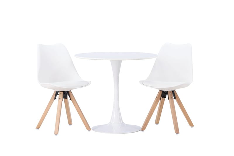 Hamden Matbord 80 cm med 2 Zeno Matstol - Möbler - Bord & matgrupp - Matgrupp