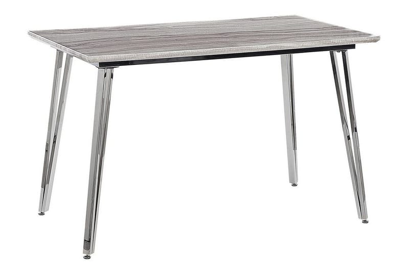 Hamiota Matbord 70x120 cm, Vit/Silver