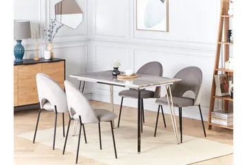 Hamiota Matbord 70x120 cm - Vit/Silver - Möbler - Bord & matgrupp - Matbord & köksbord
