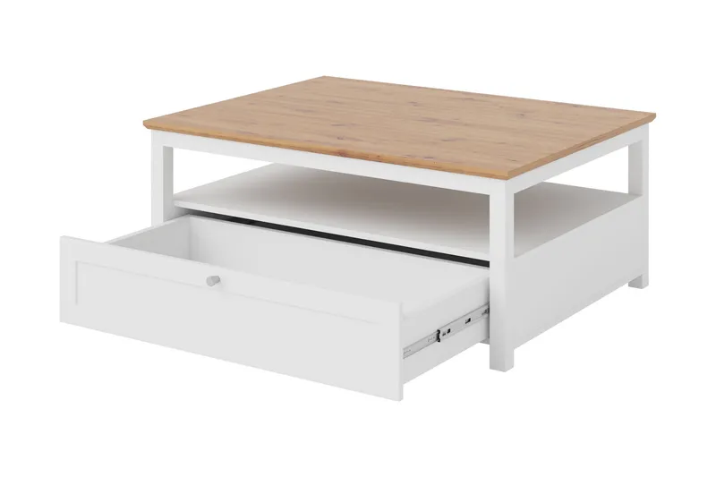 Hammerdal Soffbord 104 cm - Vit/Ek - Möbler - Bord & matgrupp - Soffbord