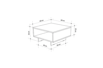 Hapeila Soffbord 60 cm - Antracit - Möbler - Bord & matgrupp - Soffbord
