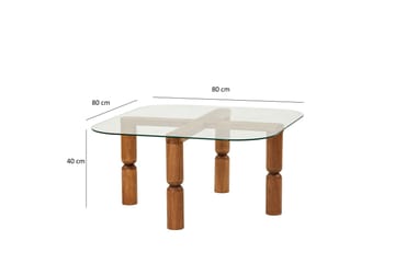 Harman Soffbord 80 cm - Valnöt - Möbler - Bord & matgrupp - Soffbord