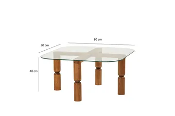 Harman Soffbord 80 cm - Valnöt - Möbler - Bord & matgrupp - Soffbord