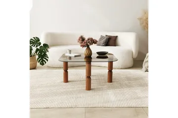 Harman Soffbord 80 cm - Valnöt/Brons - Möbler - Bord & matgrupp - Soffbord