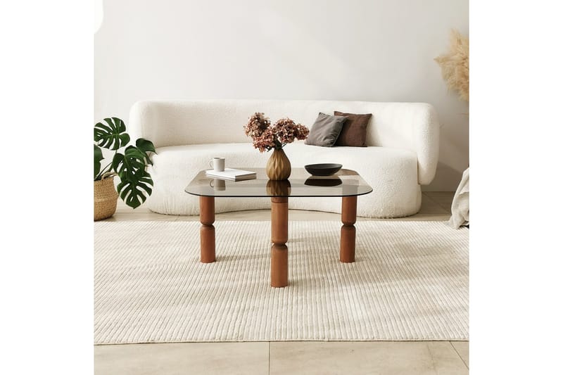 Harman Soffbord 80 cm - Valnöt/Brons - Möbler - Bord & matgrupp - Soffbord