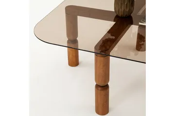 Harman Soffbord 80 cm - Valnöt/Brons - Möbler - Bord & matgrupp - Soffbord