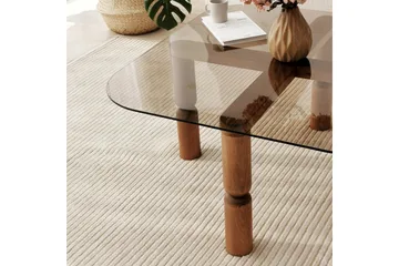 Harman Soffbord 80 cm - Valnöt/Brons - Möbler - Bord & matgrupp - Soffbord