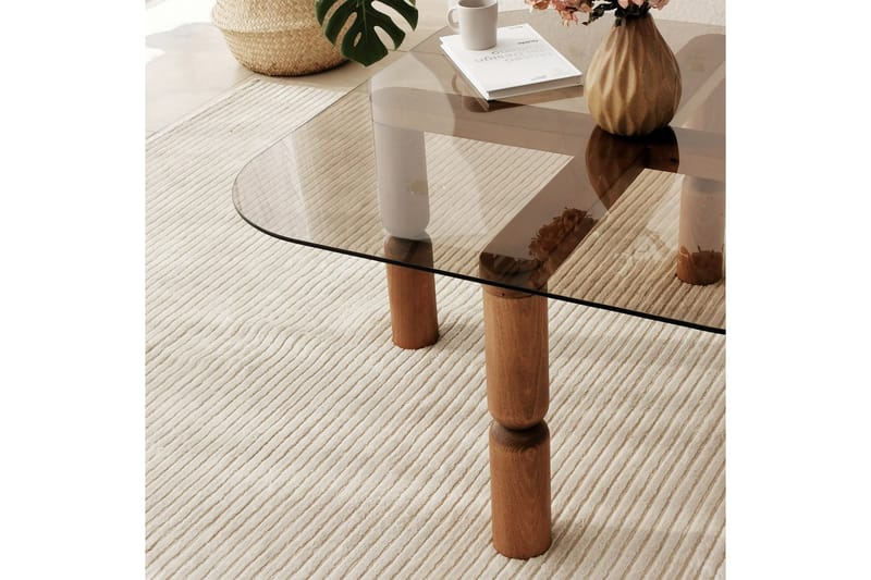 Harman Soffbord 80 cm - Valnöt/Brons - Möbler - Bord & matgrupp - Soffbord