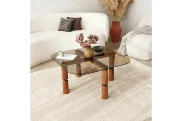 Harman Soffbord 80 cm - Valnöt/Brons - Möbler - Bord & matgrupp - Soffbord