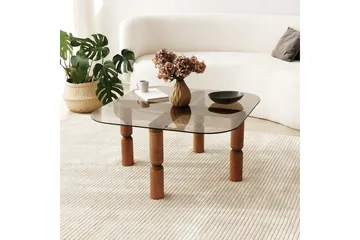 Harman Soffbord 80 cm - Valnöt/Brons - Möbler - Bord & matgrupp - Soffbord