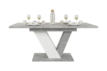 Harumi Matbord 120 cm Rektangulär - Grå/Vit - Möbler - Bord & matgrupp - Matbord & köksbord