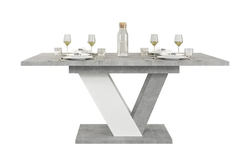 Harumi Matbord 120 cm Rektangulär - Grå/Vit - Möbler - Bord & matgrupp - Matbord & köksbord