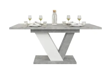 Harumi Matbord 120 cm Rektangulär - Grå/Vit - Möbler - Bord & matgrupp - Matbord & köksbord