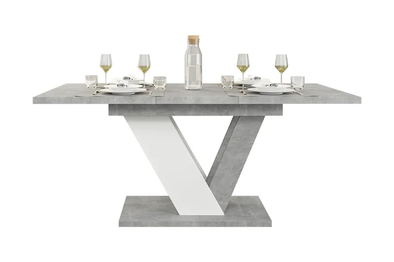 Harumi Matbord 120 cm Rektangulär - Grå/Vit - Möbler - Bord & matgrupp - Matbord & köksbord