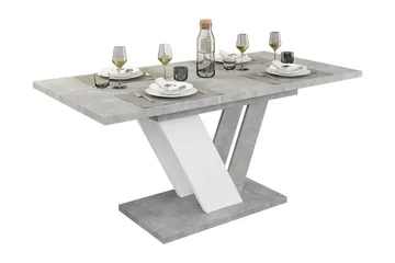 Harumi Matbord 120 cm Rektangulär - Grå/Vit - Möbler - Bord & matgrupp - Matbord & köksbord