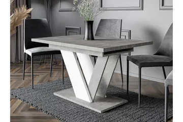 Harumi Matbord 120 cm Rektangulär - Grå/Vit - Möbler - Bord & matgrupp - Matbord & köksbord