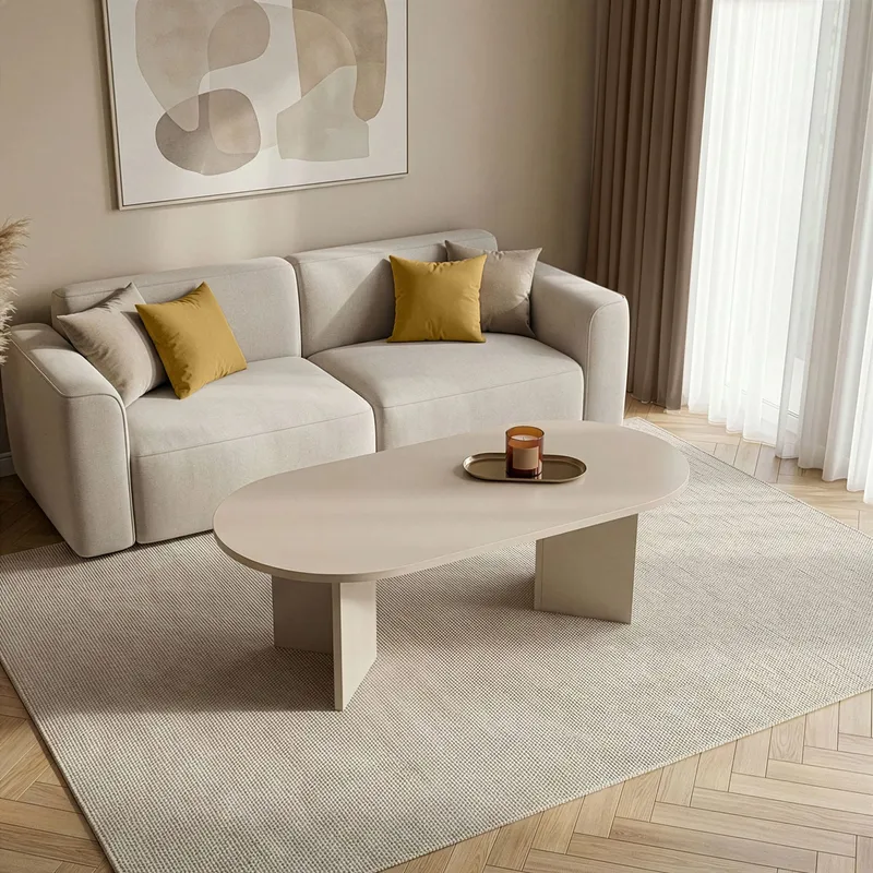 Hasina Soffbord 119 cm Oval - Mink - Möbler - Bord & matgrupp - Soffbord